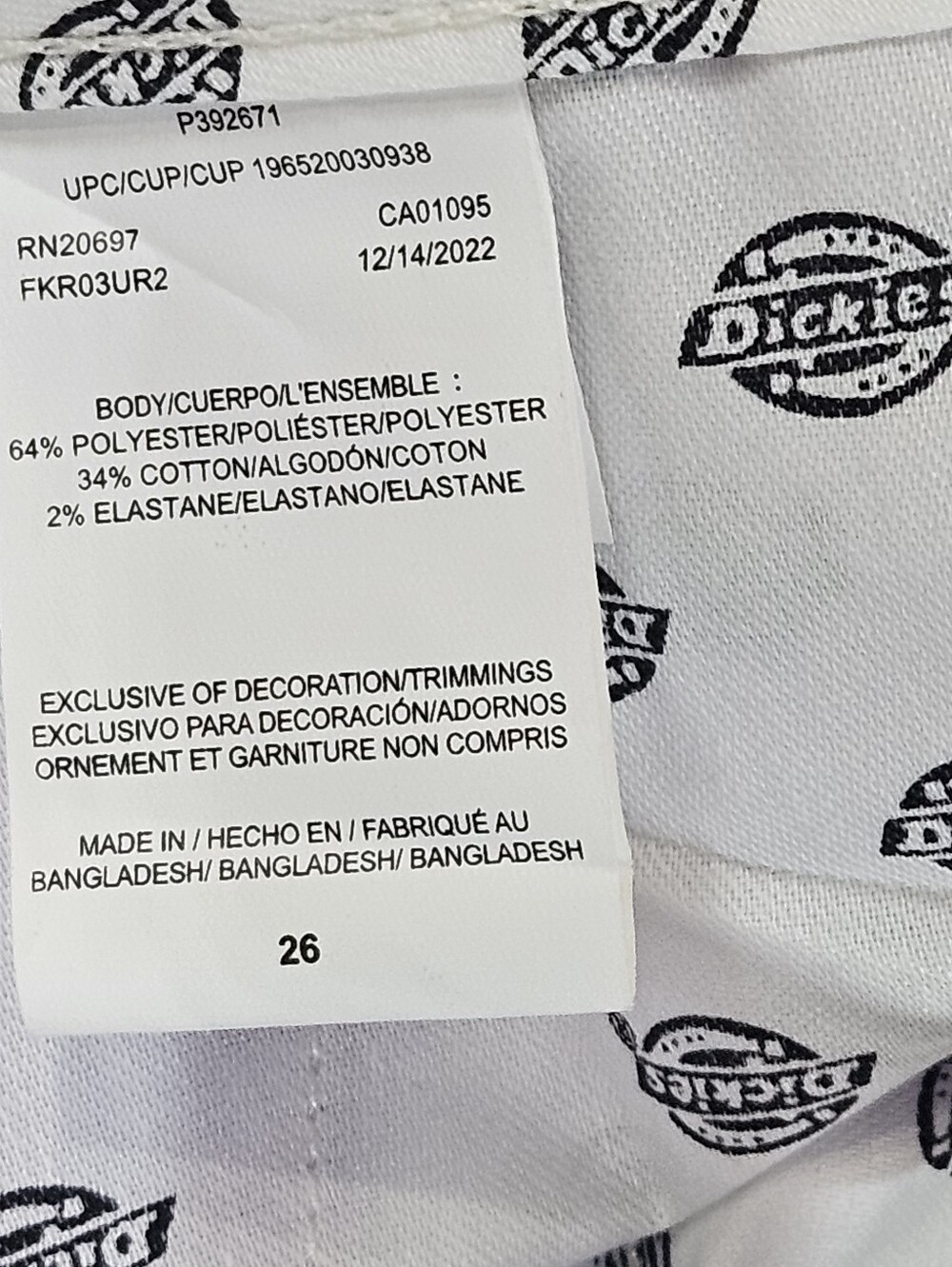 NWT Dickies Whitford Mini Skirt Womens 26 Purple Outdoor Preppy Athleisure - Picture 8 of 8